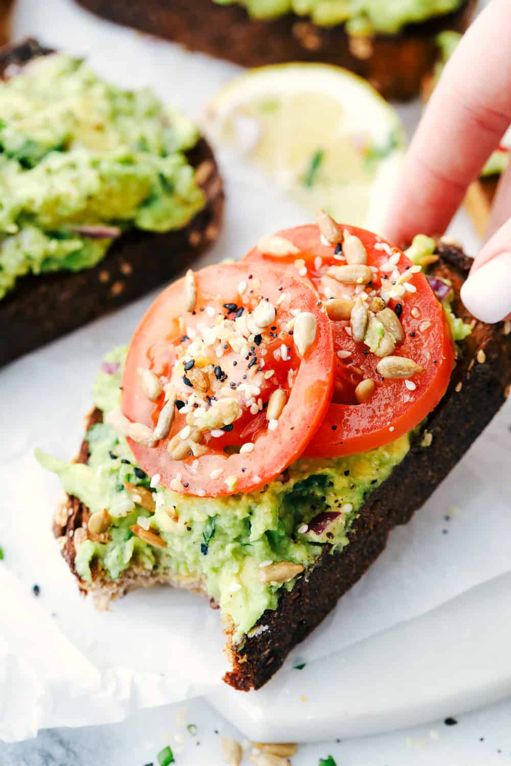 Avocado & Tomato Toast, example recipe