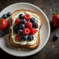 Ricotta Cheese and Berry Toast
