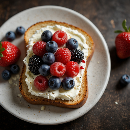 Ricotta Cheese and Berry Toast