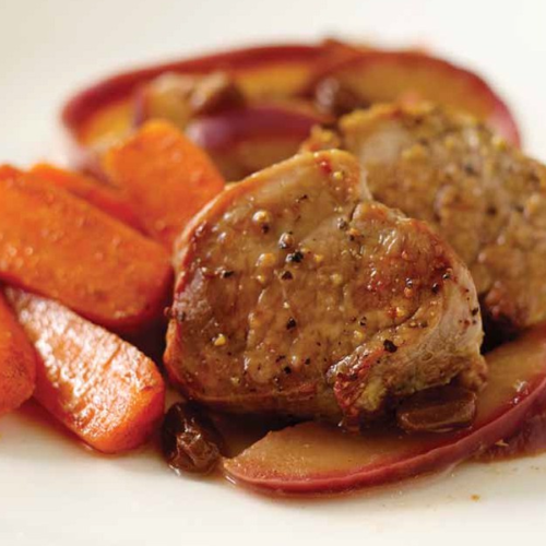 Pork Mignons with French Applesauce