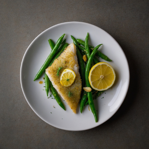 Lemon and Dill Perch with Green Bean Almondine