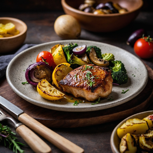 Rosemary Chicken with Roasted Vegetables