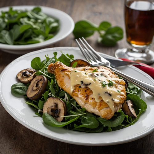 Swiss Chicken with Sauteed Mushrooms