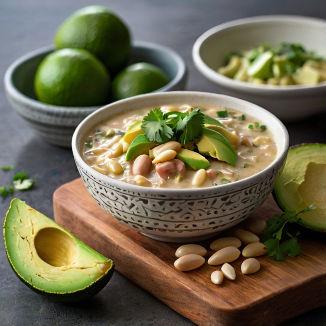 Creamy Green Chile Chicken and White Bean Chili