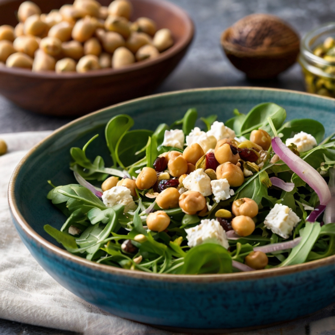 Spiced Chickpea and Arugula Salad