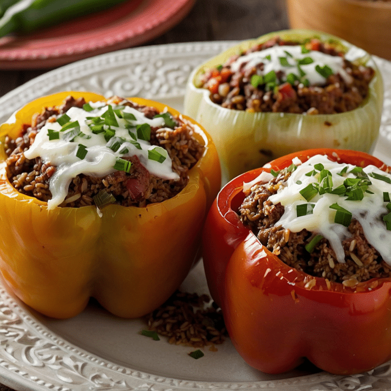 Italian Stuffed Peppers with Avocado-Chive Crispbread