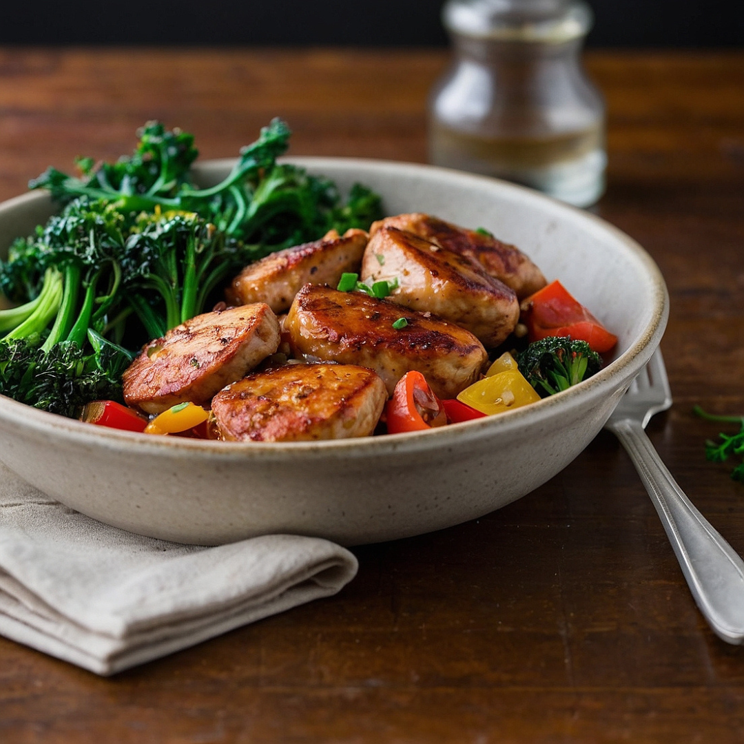 Cajun Chicken with Andouille Sausage and Broccolini