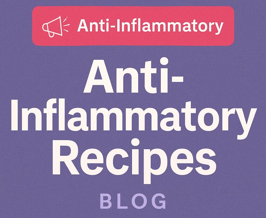 Anti-inflammatory meal plans blog banner featuring clean design and vibrant colors promoting natural healing and healthy living